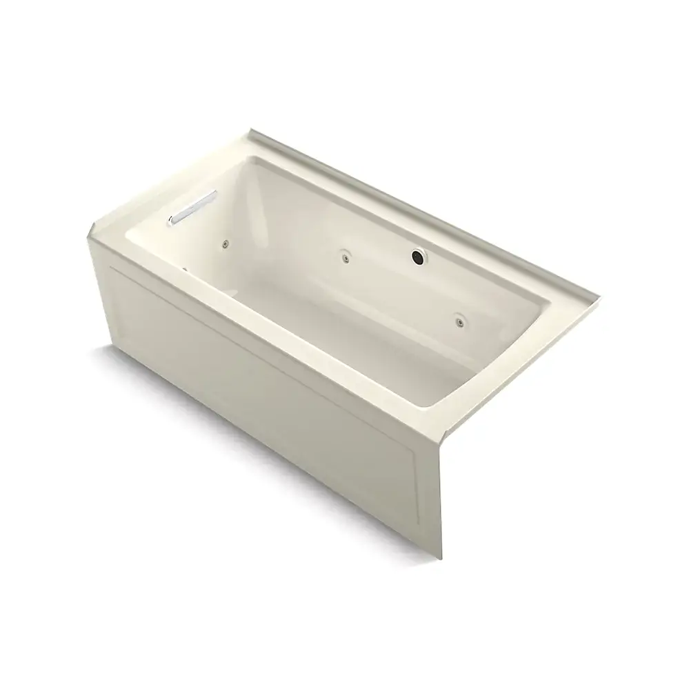 [KOH-1947-RAW-96] Kohler 1947-RAW-96 Archer 60" x 30" Alcove Whirlpool Heated Bath Right Drain Biscuit