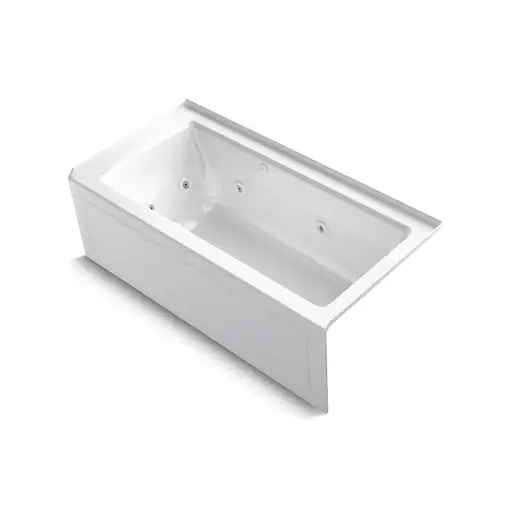 [KOH-1947-XGHRA-0] Kohler 1947-XGHRA-0 Archer 60" x 30" Alcove Heated Bubble Massage Air Bath Whirlpool Right Drain White