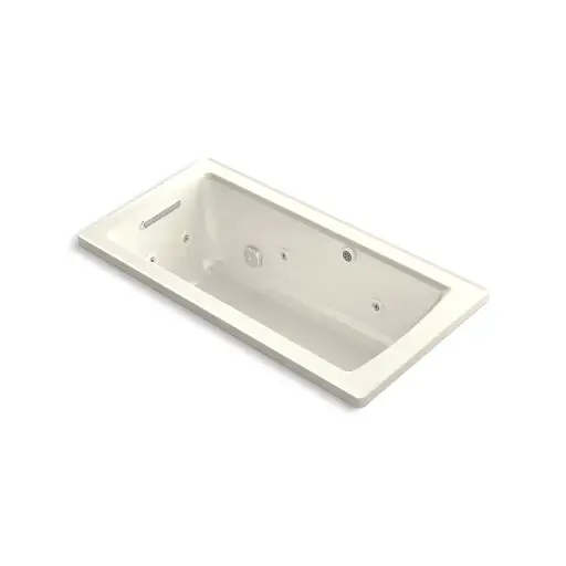 [KOH-1947-XHGH-96] Kohler 1947-XHGH-96 Archer 60" x 30" Drop-in Heated Bubble Massage Air Bath Whirlpool Biscuit
