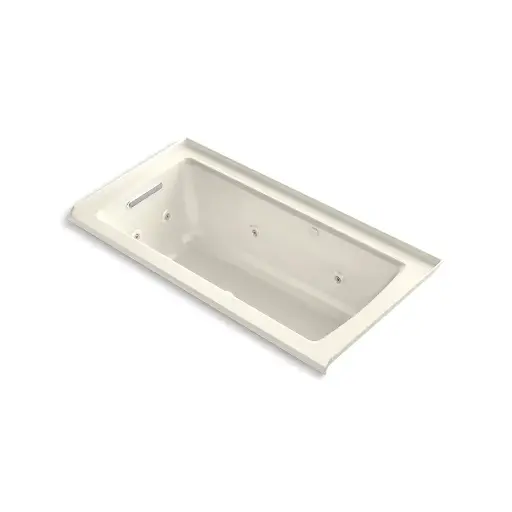[KOH-1947-XHGHL-96] Kohler 1947-XHGHL-96 Archer 60" x 30" Alcove Heated Bubble Massage Air Bath Whirlpool Left Drain Biscuit