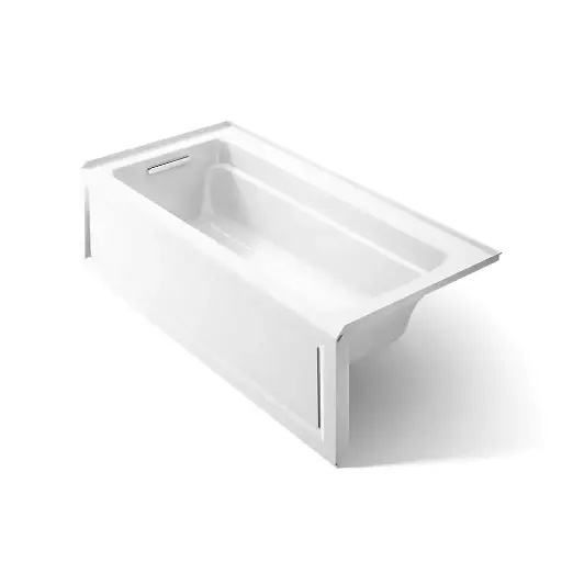 [KOH-1948-LAW-0] Kohler 1948-LAW-0 Archer 66" x 32" Alcove Bath Heated Surface Left Drain White
