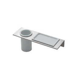 [TRE-9075] Treemme 9075 Wall Mount Shelf With Tumbler Holder Stainless