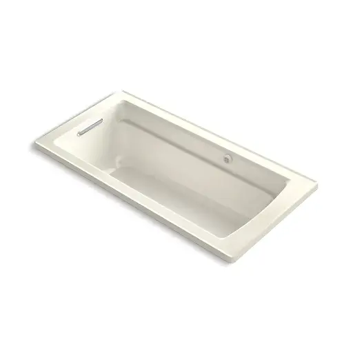 [KOH-1949-GH-96] Kohler 1949-GH-96 Archer 66" x 32" Drop-in Heated Bubble Massage Air Bath Biscuit
