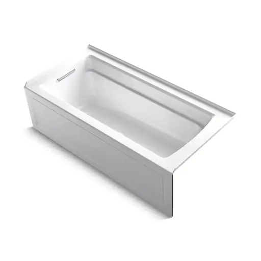[KOH-1949-GHLA-0] Kohler 1949-GHLA-0 Archer 66" x 32" Alcove Heated Bubble Massage Air Bath Left Drain White