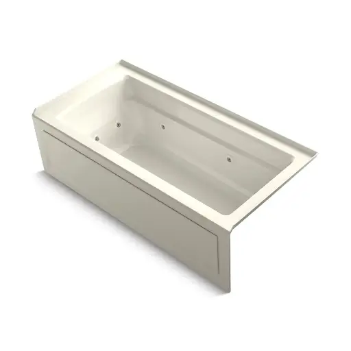 [KOH-1949-HRA-96] Kohler 1949-HRA-96 Archer 66" x 32" Alcove Heated Whirlpool Right Drain Biscuit