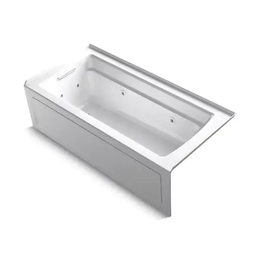 [KOH-1949-LA-0] Kohler 1949-LA-0 Archer 66" x 32" Integral Apron Whirlpool With Left Drain White
