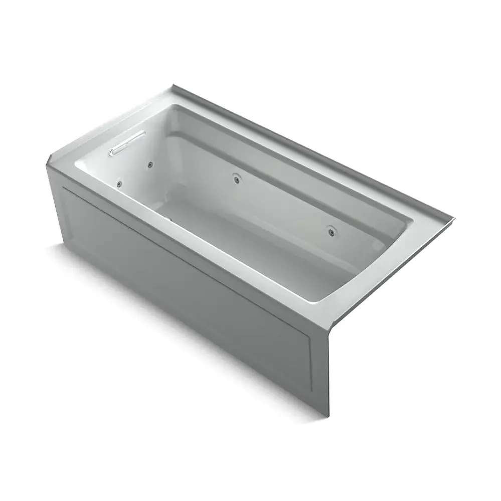 [KOH-1949-LA-95] Kohler 1949-LA-95 Archer 66" x 32" Integral Apron Whirlpool With Left Drain Ice Grey