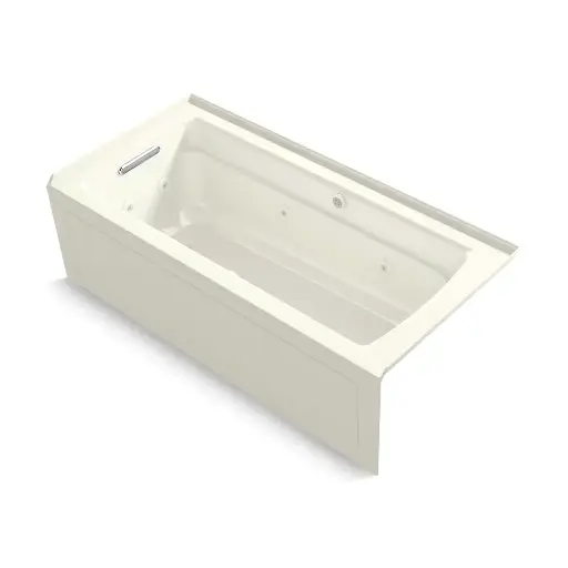 [KOH-1949-XGHLA-96] Kohler 1949-XGHLA-96 Archer 66" x 32" Alcove Heated Bubble Massage Air Bath Whirlpool Left Drain Biscuit