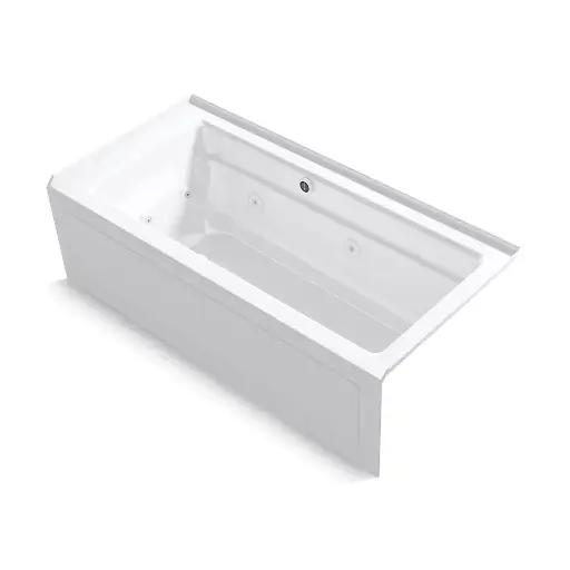 [KOH-1949-XGHRA-0] Kohler 1949-XGHRA-0 Archer 66" x 32" Alcove Heated Bubble Massage Air Bath Whirlpool Right Drain White