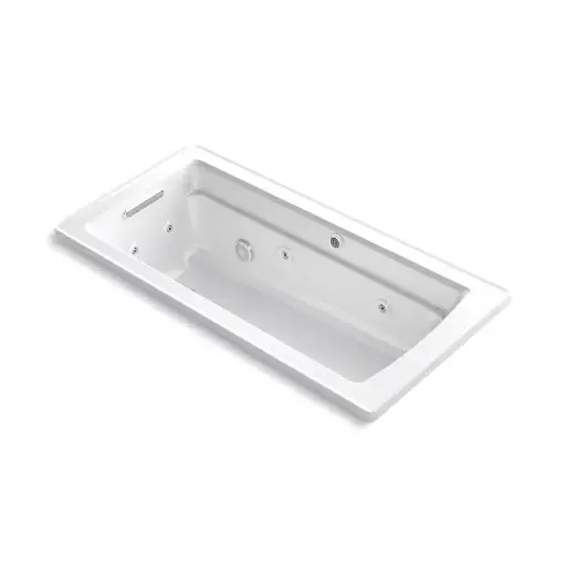 [KOH-1949-XHGH-0] Kohler 1949-XHGH-0 Archer 66" x 32" Drop-in Heated Bubble Massage Air Bath Whirlpool White