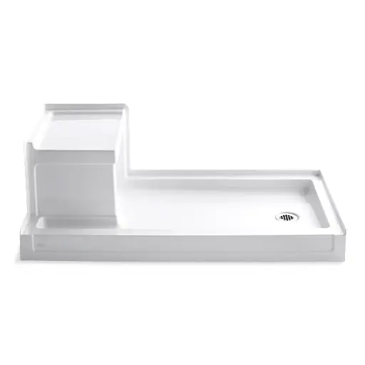 [KOH-1976-0] Kohler 1976-0 Tresham 60 X 32 Receptor With Integral Seat And Right-Hand Drain