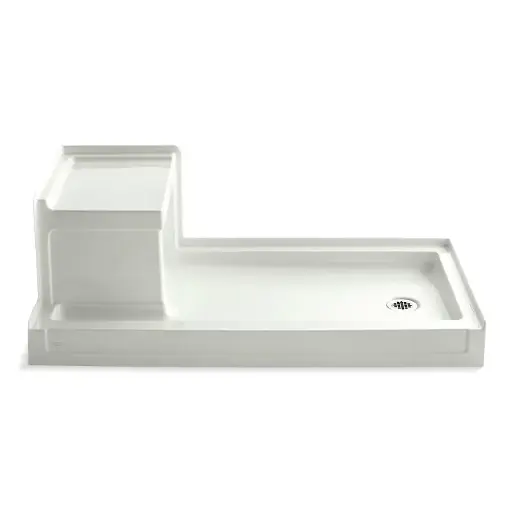 [KOH-1976-NY] Kohler 1976-NY Tresham 60" x 32" Alcove Shower Base Right Dune