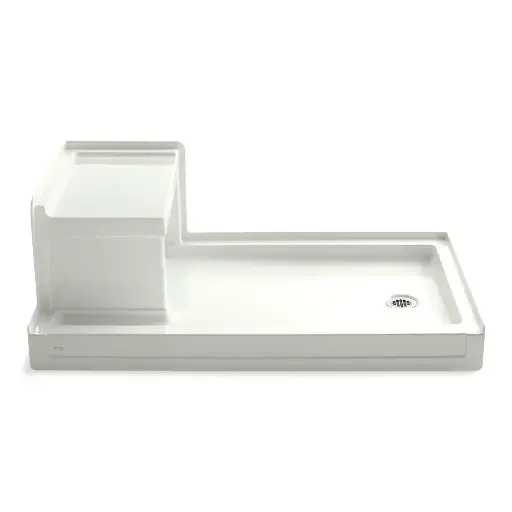 [KOH-1978-NY] Kohler 1978-NY Tresham 60" x 36" Alcove Shower Base Right Drain Dune