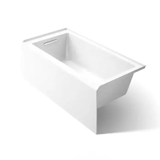 [KOH-20201-LA-0] Kohler 20201-LA-0 Underscore 60" x 30" Alcove Bath With Integral Apron Left Drain White