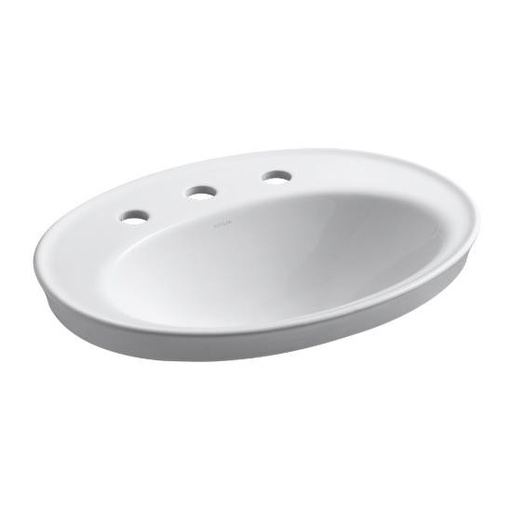 [KOH-2075-8-0] Kohler 2075-8-0 Serif Self-Rimming Lavatory With 8 Centers