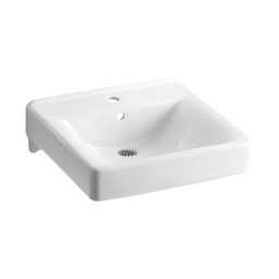 [KOH-2084-0] Kohler 2084-0 Soho 20 X 18 Wall-Mount/Concealed Arm Carrier Bathroom Sink With Single Faucet Hole