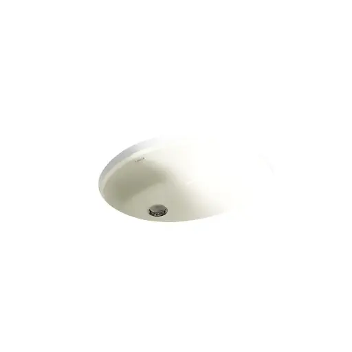 [KOH-2210-G-96] Kohler 2210-G-96 Caxton Oval 17 X 14 Under-Mount Bathroom Sink With Glazed Underside And Clamp Assembly
