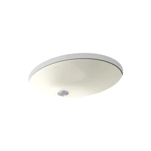 [KOH-2211-G-96] Kohler 2211-G-96 Caxton Oval 19 X 15 Under-Mount Bathroom Sink With Glazed Underside And Clamp Assembly