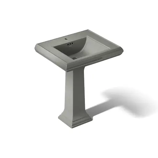 [KOH-2258-1-58] Kohler 2258-1-58 Memoirs 27-1/4" Rectangular Pedestal Bathroom Sink Thunder Grey
