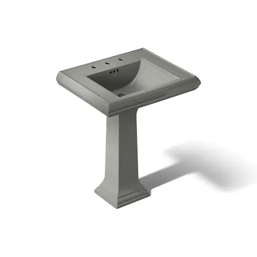 [KOH-2258-8-58] Kohler 2258-8-58 Memoirs 27-1/4" Rectangular Pedestal Bathroom Sink Thunder Grey