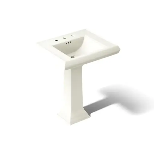 [KOH-2258-8-96] Kohler 2258-8-96 Memoirs 27-1/4" Rectangular Pedestal Bathroom Sink Biscuit