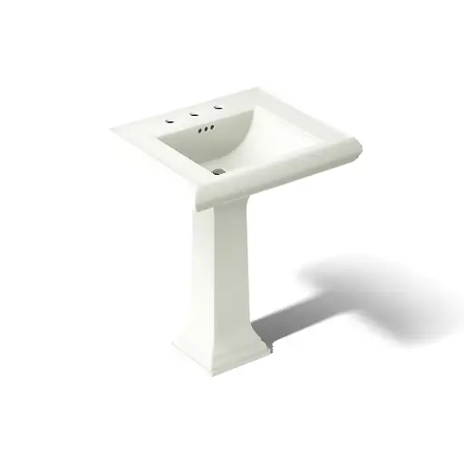 [KOH-2258-8-NY] Kohler 2258-8-NY Memoirs 27-1/4" Rectangular Pedestal Bathroom Sink Dune