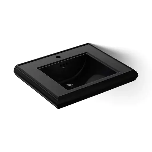 [KOH-2259-1-7] Kohler 2259-1-7 Memoirs Pedestal Console Table Bathroom Sink Basin Black