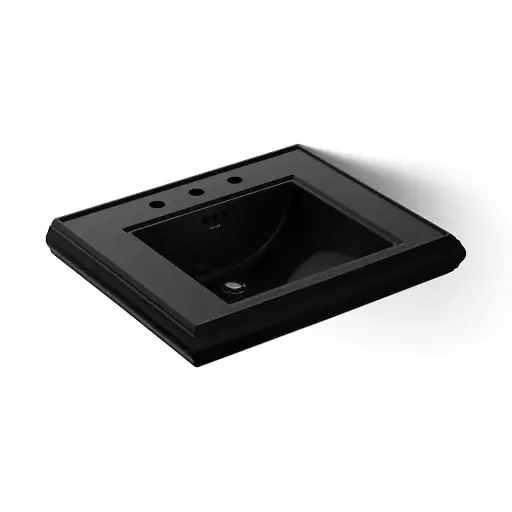 [KOH-2259-8-7] Kohler 2259-8-7 Memoirs Pedestal Console Table Bathroom Sink Basin Black