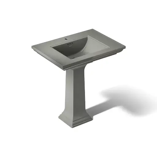 [KOH-2268-1-58] Kohler 2268-1-58 Memoirs 30-3/4" Rectangular Pedestal Bathroom Sink Thunder Grey