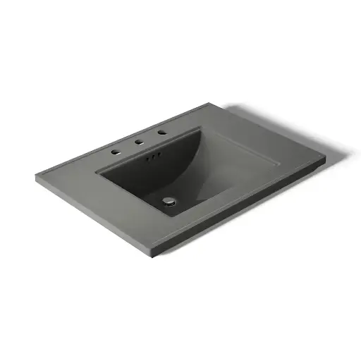 [KOH-2269-8-58] Kohler 2269-8-58 Memoirs 30" Pedestal Console Table Bathroom Sink Thunder Grey