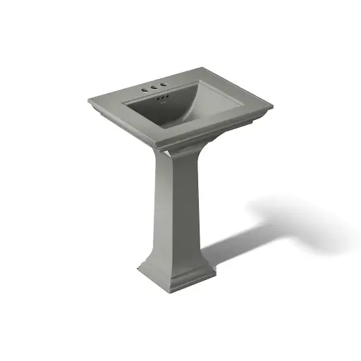[KOH-2344-4-58] Kohler 2344-4-58 Memoirs Stately 25" Rectangular Pedestal Bathroom Sink Thunder Grey