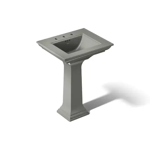 [KOH-2344-8-58] Kohler 2344-8-58 Memoirs Stately 25" Rectangular Pedestal Bathroom Sink Thunder Grey