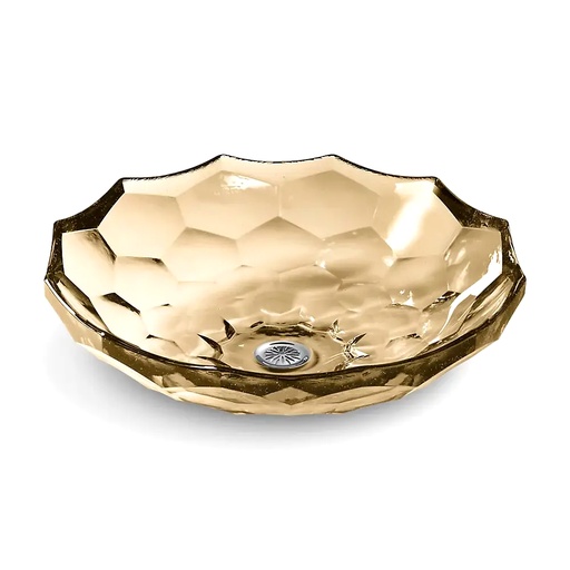 [KOH-2373-TG7] Kohler 2373-TG7 Briolette 17-1/2" Round Vessel Bathroom Sink Translucent Sandalwood