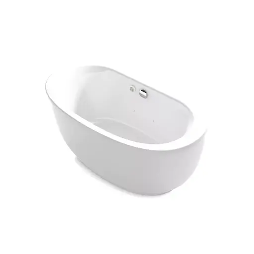 [KOH-24009-GH-0] Kohler 24009-GH-0 Sunstruck 60-1/2" x 34-1/2" Freestanding Heated Bubble Massage Air Bath White