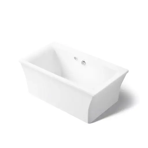 [KOH-24011-W1-0] Kohler 24011-W1-0 Stargaze 60" x 34" Freestanding Heated Bath With Fluted Shroud White