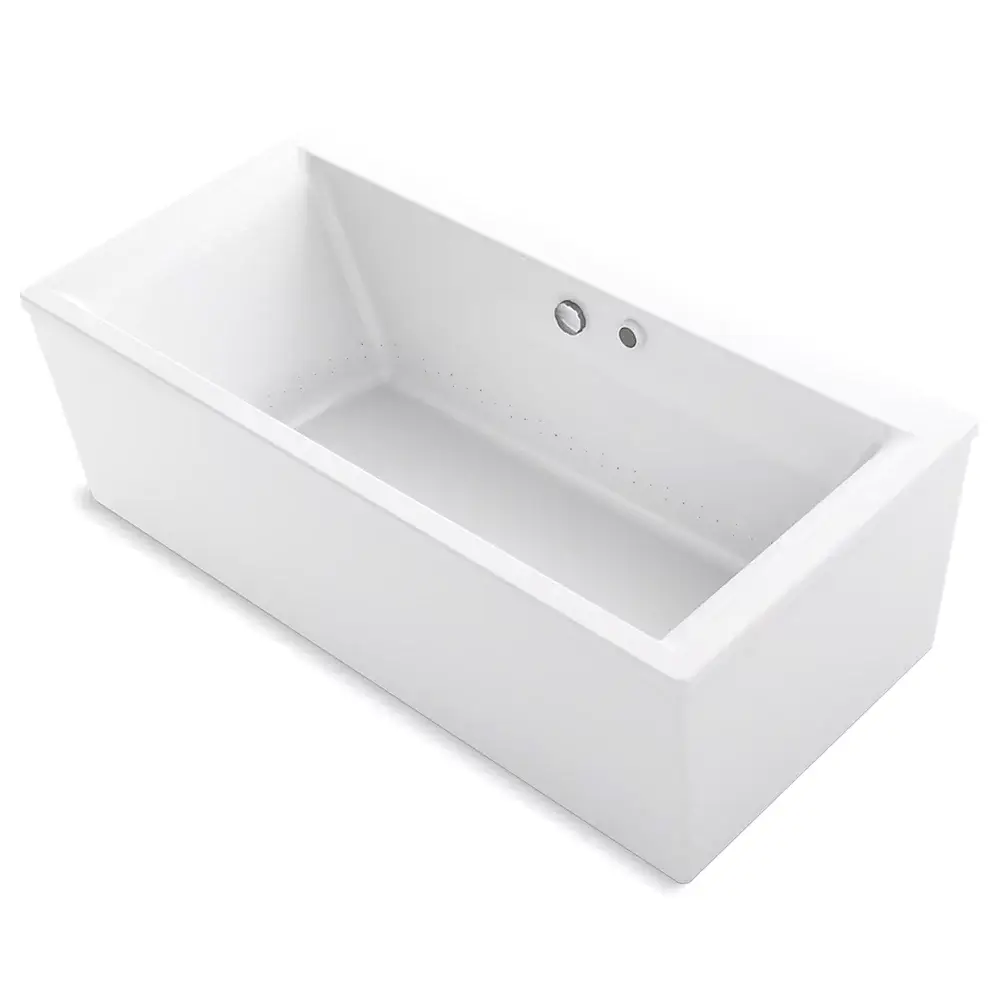 [KOH-24018-GHW-0] Kohler 24018-GHW-0 Stargaze 60" x 34" Freestanding Heated Air Bath With Straight Shroud White