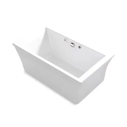 [KOH-24019-GHW-0] Kohler 24019-GHW-0 Stargaze 60" x 34" Freestanding Heated Air Bath With Fluted Shroud White