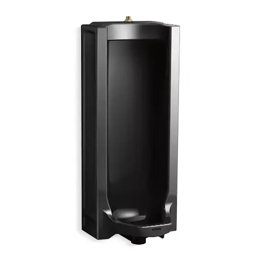 [KOH-25039-T-7] Kohler 25039-T-7 Branham Full Stall Washout Urinal With Top Spud Black