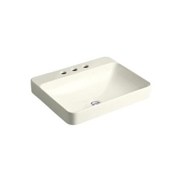 [KOH-2660-8-96] Kohler 2660-8-96 Vox Rectangle Vessel Bathroom Sink With Widespread Faucet Holes