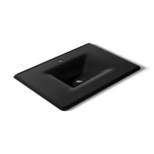 [KOH-3049-1-7] Kohler 3049-1-7 Iron Impressions 31" Enameled Cast Iron Vanity Top Black
