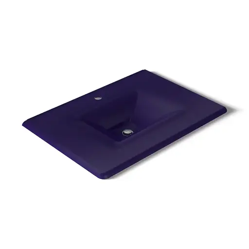 [KOH-3049-1-DGB] Kohler 3049-1-DGB Iron Impressions 31" Enameled Cast Iron Vanity Top Indigo Blue