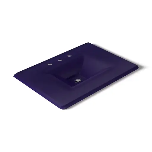 [KOH-3049-8-DGB] Kohler 3049-8-DGB Iron Impressions 31" Enameled Cast Iron Vanity Top Indigo Blue