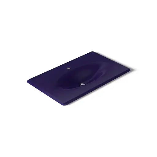 [KOH-3051-1-DGB] Kohler 3051-1-DGB Iron Impressions 37" Enameled Cast Iron Vanity Top Indigo Blue