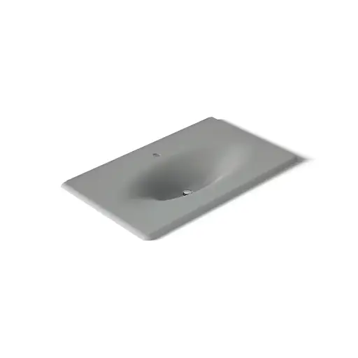 [KOH-3051-1-FT] Kohler 3051-1-FT Iron Impressions 37" Enameled Cast Iron Vanity Top Basalt