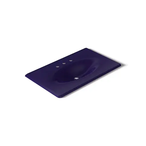 [KOH-3051-8-DGB] Kohler 3051-8-DGB Iron Impressions 37" Enameled Cast Iron Vanity Top Indigo Blue