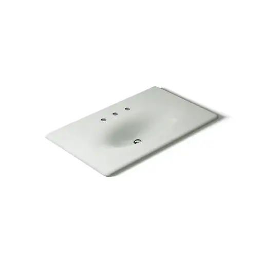 [KOH-3051-8-FF] Kohler 3051-8-FF Iron Impressions 37" Enameled Cast Iron Vanity Top Sea Salt