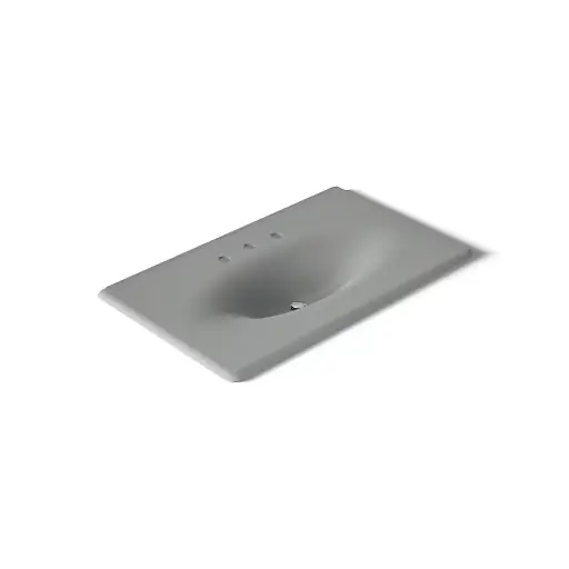 [KOH-3051-8-FT] Kohler 3051-8-FT Iron Impressions 37" Enameled Cast Iron Vanity Top Basalt