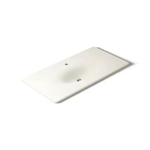 [KOH-3052-1-96] Kohler 3052-1-96 Iron Impressions 43" Enameled Cast Iron Vanity Top Biscuit