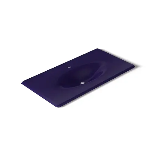 [KOH-3052-1-DGB] Kohler 3052-1-DGB Iron Impressions 43" Enameled Cast Iron Vanity Top Indigo Blue