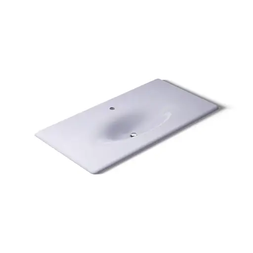 [KOH-3052-1-GRL] Kohler 3052-1-GRL Iron Impressions 43" Enameled Cast Iron Vanity Top Lavender Grey